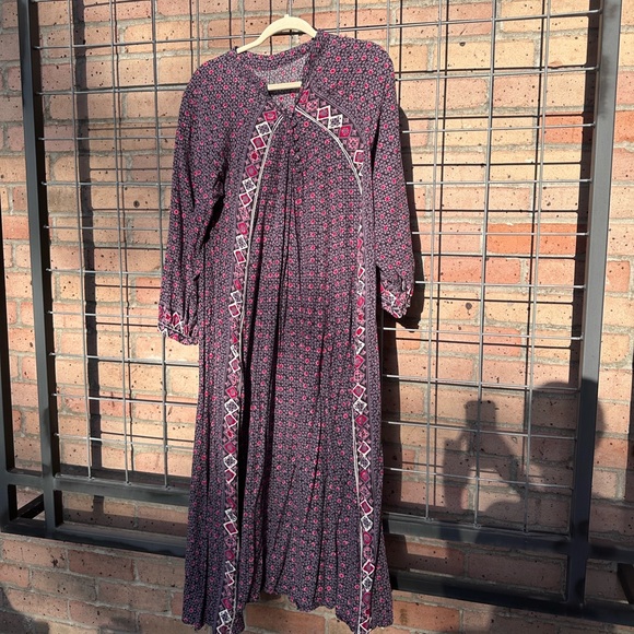 Natalie Martin Purple and Pink Maxi Dress - Picture 1 of 4